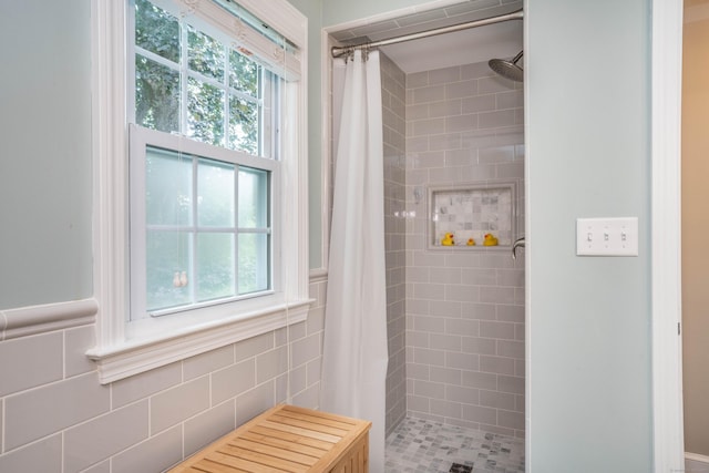 11 Craigmoor Rd, West Hartford, CT 06107 - bathroom featuring a stall shower and plenty of natural light