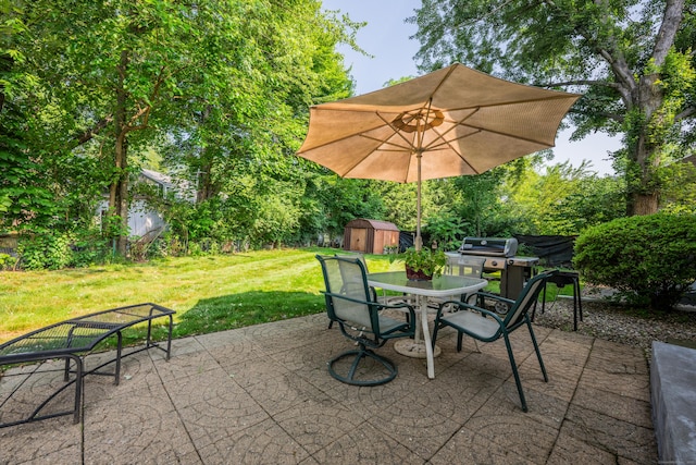 112 Shadow Ln, West Hartford, CT 06110 - view of patio / terrace with a storage unit and outdoor dining area