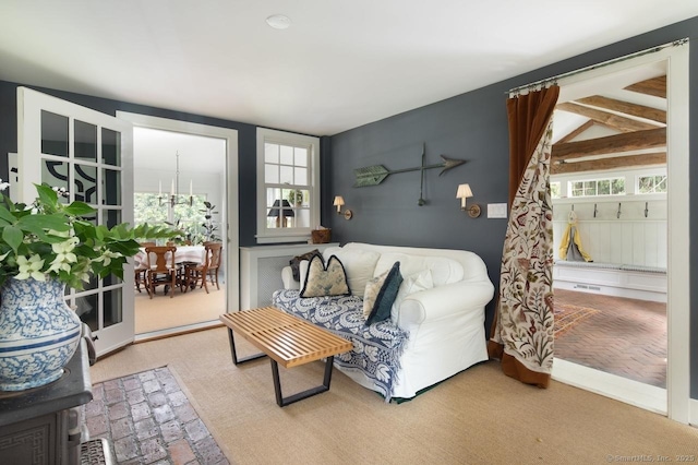 12 Popple Swamp Rd, Cornwall, CT 06754 - carpeted living area with healthy amount of natural light