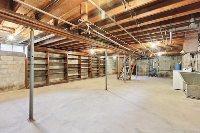 1 Old Middle Rd, New Milford, CT 06776 - basement with washing machine and clothes dryer