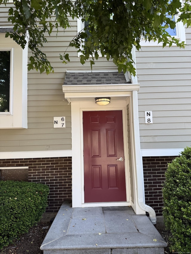 71 Aiken St Apt N7, Norwalk, CT 06851 - property entrance featuring brick siding