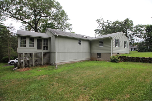 15 Birch Rd, Granby, CT 06035 - back of property with a lawn