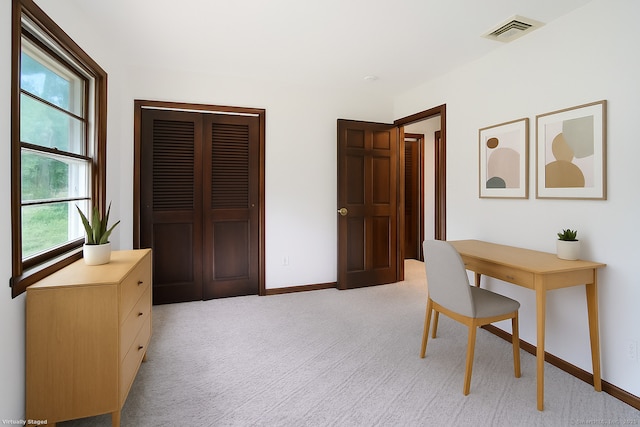 256 W Rocks Rd, Norwalk, CT 06851 - home office featuring baseboards and light carpet