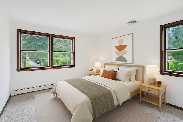 256 W Rocks Rd, Norwalk, CT 06851 - bedroom with a baseboard radiator and carpet