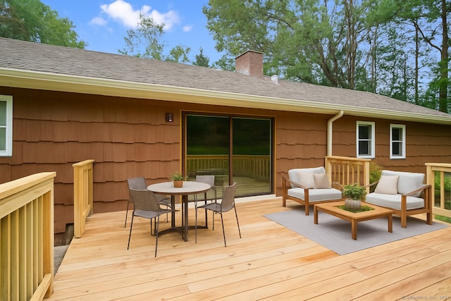 256 W Rocks Rd, Norwalk, CT 06851 - deck with outdoor dining space