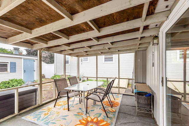 45 Neelans Rd, Enfield, CT 06082 - sunroom / solarium featuring outdoor dining space