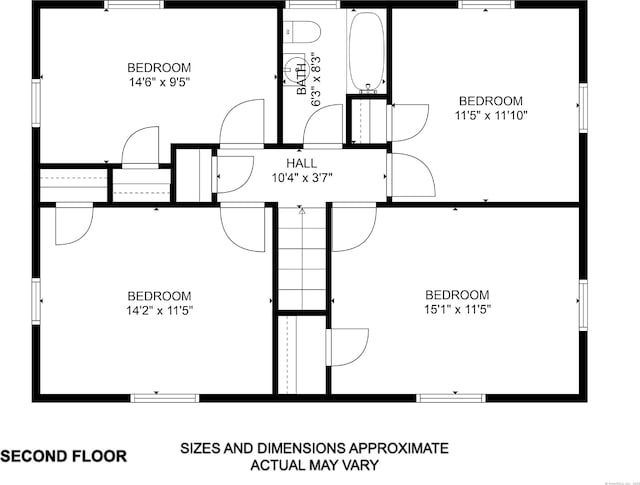 45 Neelans Rd, Enfield, CT 06082 - view of property floor plan