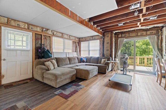 1092 Durham Rd, Guilford, CT 06437 - living room with hardwood / wood-style floors