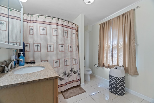 1092 Durham Rd, Guilford, CT 06437 - full bathroom featuring tile patterned floors, vanity, and a shower with shower curtain