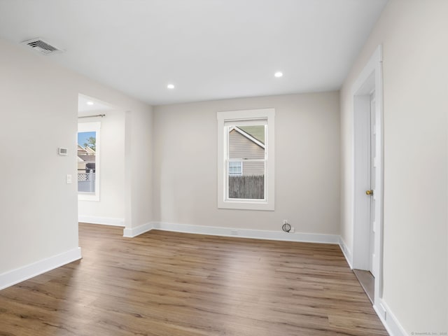 8 Platt St, Norwalk, CT 06855 - spare room with light wood-style floors and recessed lighting