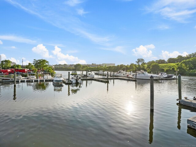 8 Platt St, Norwalk, CT 06855 - dock area featuring a water view