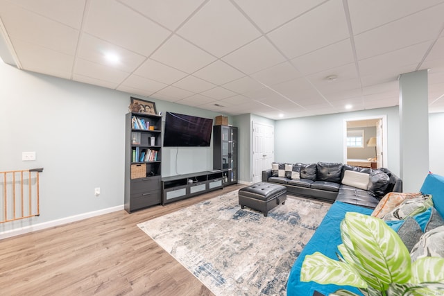 15 Contour Dr, Cheshire, CT 06410 - living area featuring wood finished floors and a drop ceiling