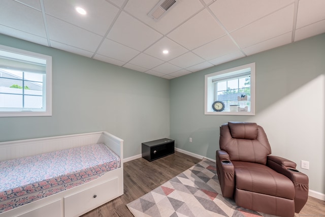 15 Contour Dr, Cheshire, CT 06410 - bedroom featuring wood finished floors, a drop ceiling, and recessed lighting