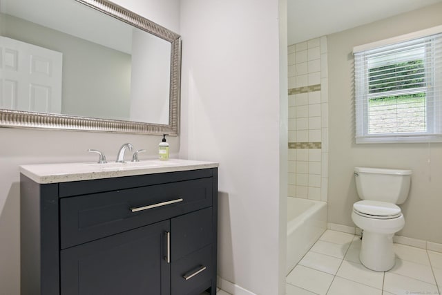 40 Chestnut Ln, Hamden, CT 06518 - bathroom featuring vanity, tile patterned flooring, and tub / shower combination