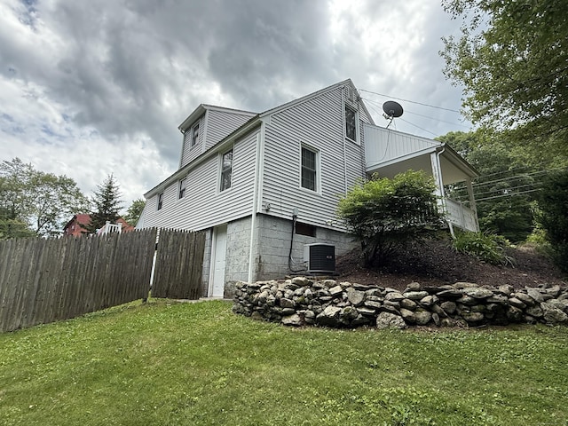 104 Wildcat Hill Rd, Harwinton, CT 06791 - view of side of property featuring a central AC unit
