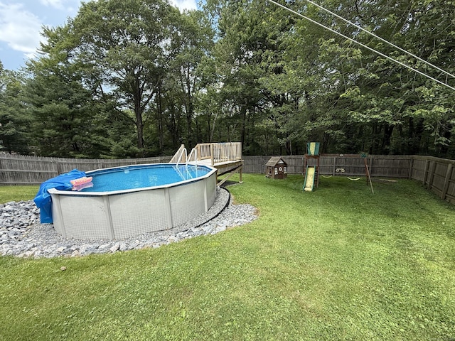104 Wildcat Hill Rd, Harwinton, CT 06791 - view of pool featuring a fenced backyard and a playground