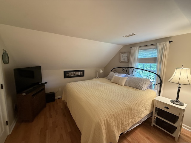 104 Wildcat Hill Rd, Harwinton, CT 06791 - bedroom with wood finished floors and lofted ceiling
