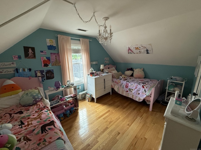 104 Wildcat Hill Rd, Harwinton, CT 06791 - bedroom with light wood-style flooring and lofted ceiling