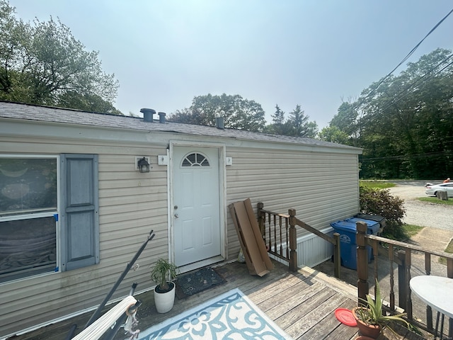 967 Long Cove Rd Trlr 2, Ledyard, CT 06335 - view of deck