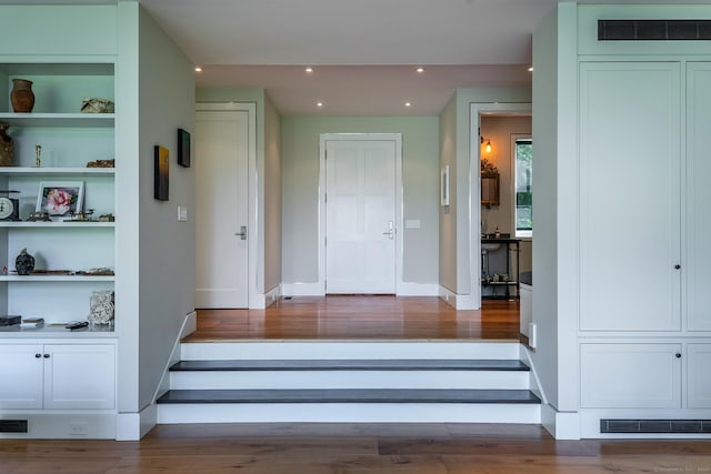 85 W Church Hill Rd, Washington, CT 06794 - hallway featuring wood finished floors and recessed lighting