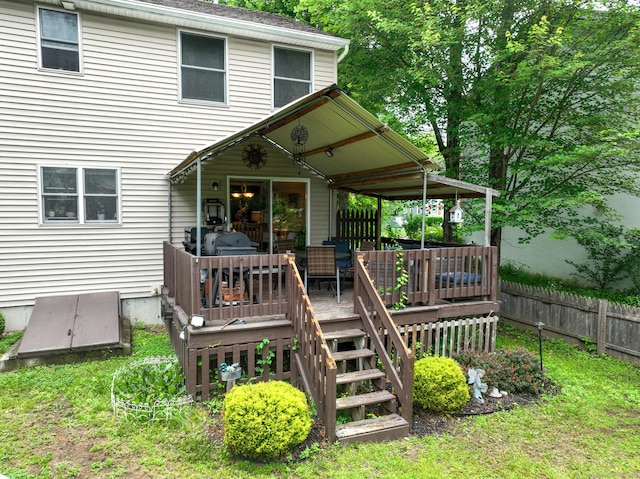 345 Goodwin St, East Hartford, CT 06108 - back of property featuring a wooden deck