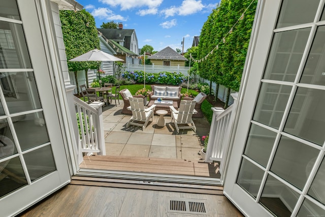 18 Wallace Ave, Norwalk, CT 06855 - balcony with an outdoor living space