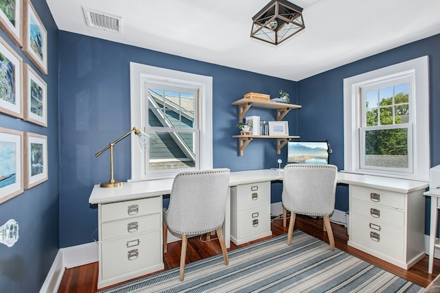 18 Wallace Ave, Norwalk, CT 06855 - office space with built in desk and dark wood-style flooring