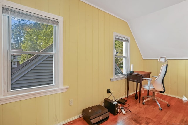 15 Granite Ter, Ansonia, CT 06401 - home office featuring wood finished floors and lofted ceiling