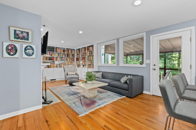 212 Richards Ave Apt 6, Norwalk, CT 06850 - living room with light wood-style floors and recessed lighting