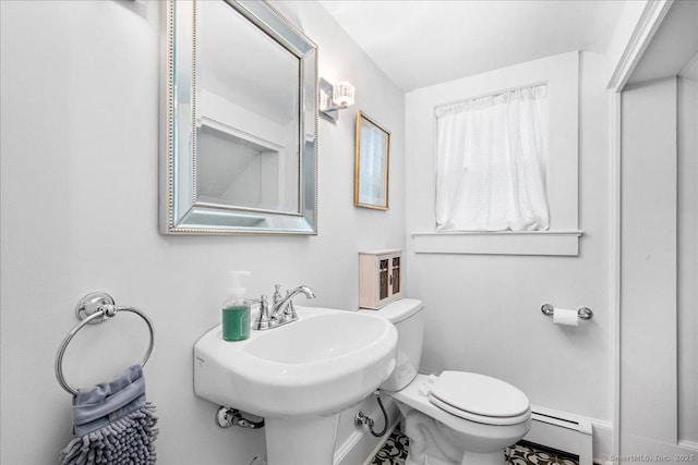 20 Channing St, New London, CT 06320 - bathroom with a baseboard heating unit and toilet