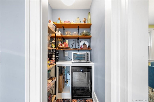 20 Channing St, New London, CT 06320 - storage area with beverage cooler