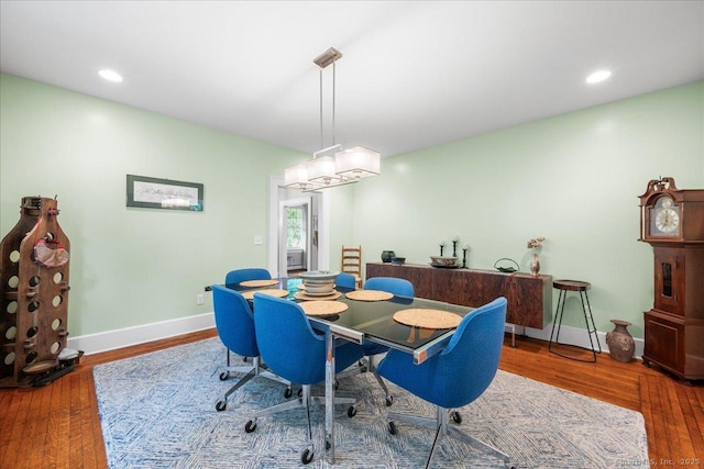 20 Channing St, New London, CT 06320 - dining room with wood finished floors and recessed lighting