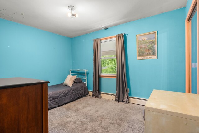 205 Luther Dr, Southbury, CT 06488 - carpeted bedroom with a baseboard radiator and baseboards