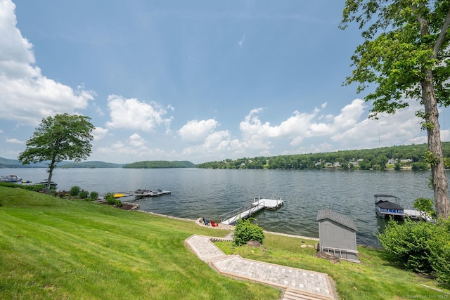 100 N Lake Shore Dr, Brookfield, CT 06804 - water view featuring a floating dock