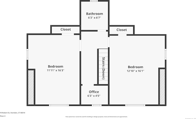 19 Robert St, Hamden, CT 06514 - view of property floor plan