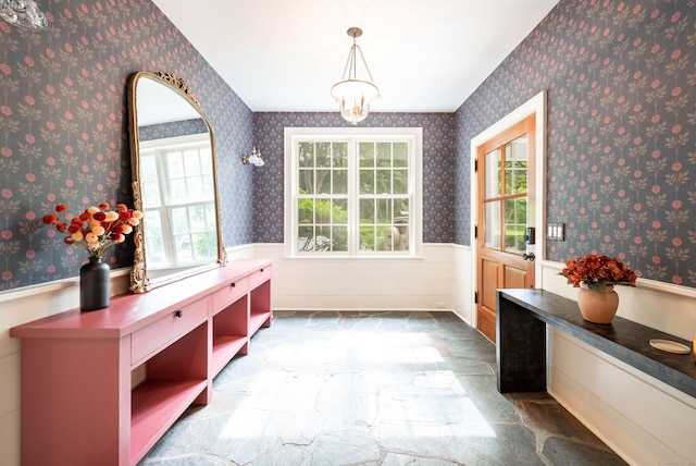 509 Main St N, Woodbury, CT 06798 - doorway with a wainscoted wall