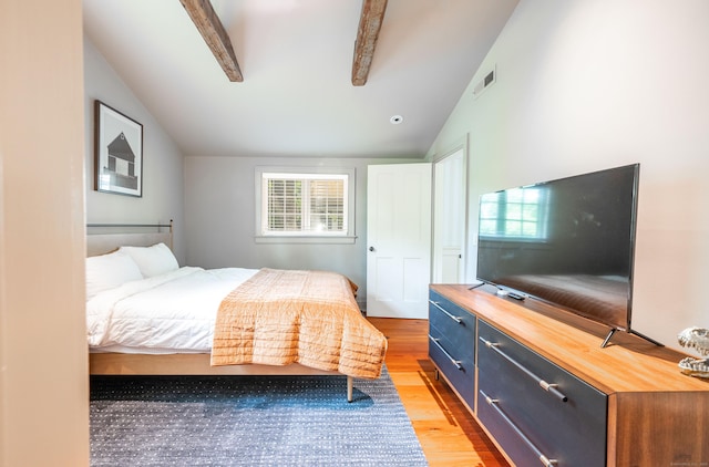 509 Main St N, Woodbury, CT 06798 - bedroom featuring vaulted ceiling and light wood-style floors
