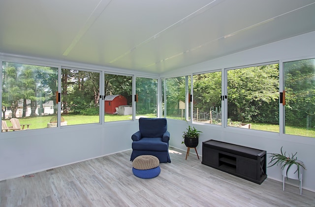 134 Valley Crest Dr, Wethersfield, CT 06109 - sunroom / solarium featuring vaulted ceiling