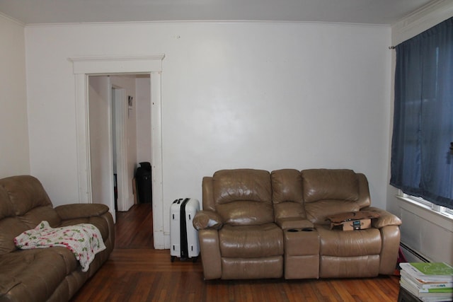120 Linsley Ave, Meriden, CT 06451 - living room featuring ornamental molding and wood finished floors