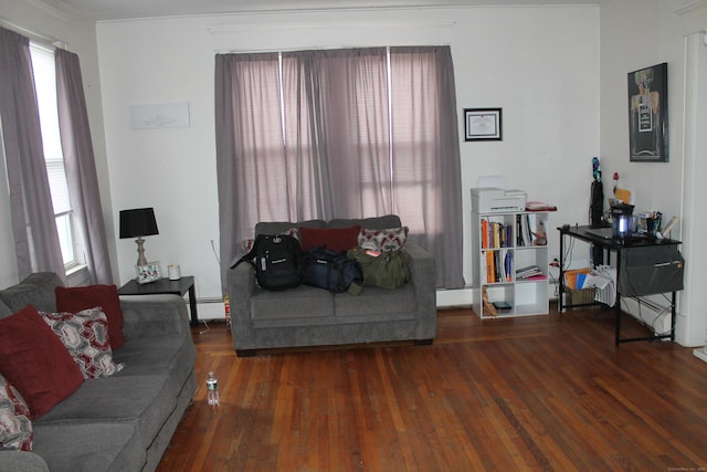 120 Linsley Ave, Meriden, CT 06451 - living room with wood finished floors and baseboard heating