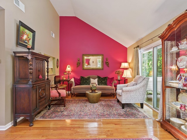 51 Hale Ln Unit 51, Darien, CT 06820 - living area with wood finished floors and lofted ceiling