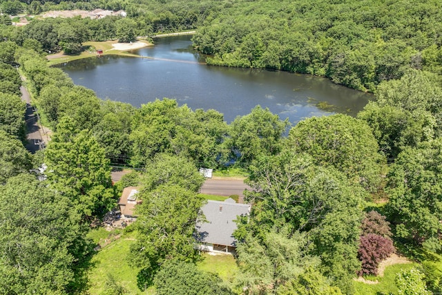 510 Sylvan Lake Rd, Watertown, CT 06779 - aerial view of a forest and a large body of water