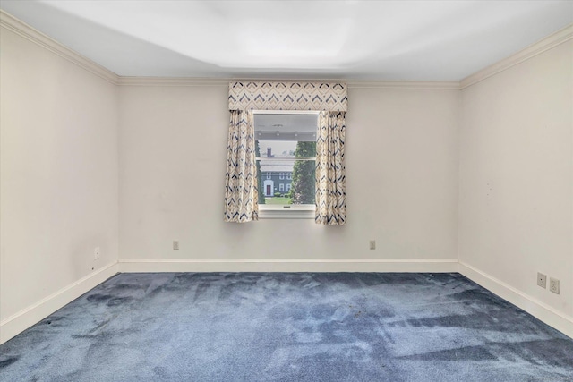 5550 Main St, Stratford, CT 06614 - carpeted spare room featuring crown molding and baseboards