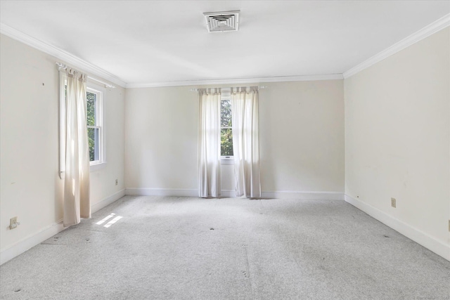 5550 Main St, Stratford, CT 06614 - carpeted spare room with plenty of natural light and ornamental molding
