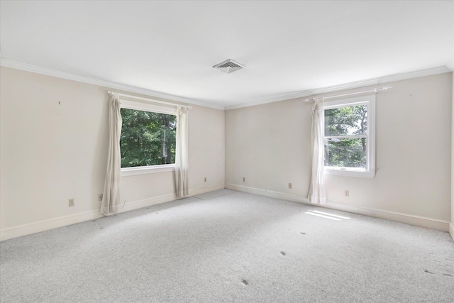 5550 Main St, Stratford, CT 06614 - unfurnished room with ornamental molding and light colored carpet