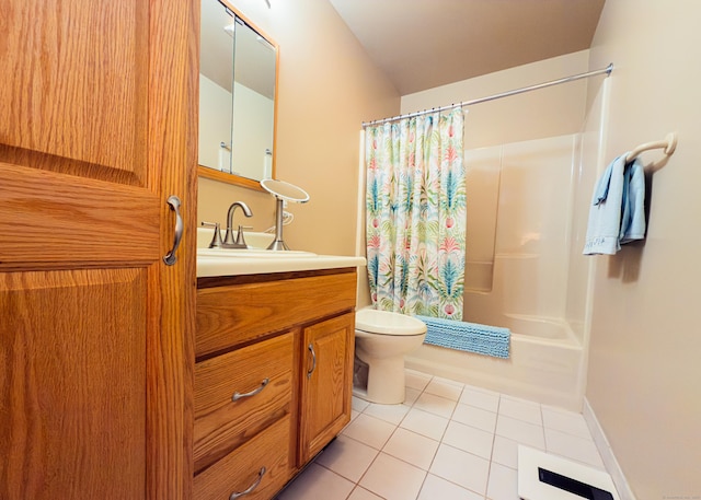 76 Highland Dr Unit 76, Monroe, CT 06468 - full bathroom featuring tile patterned flooring, vanity, and shower / bath combination with curtain