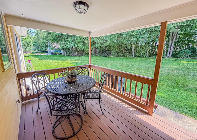 76 Highland Dr Unit 76, Monroe, CT 06468 - wooden deck featuring a lawn