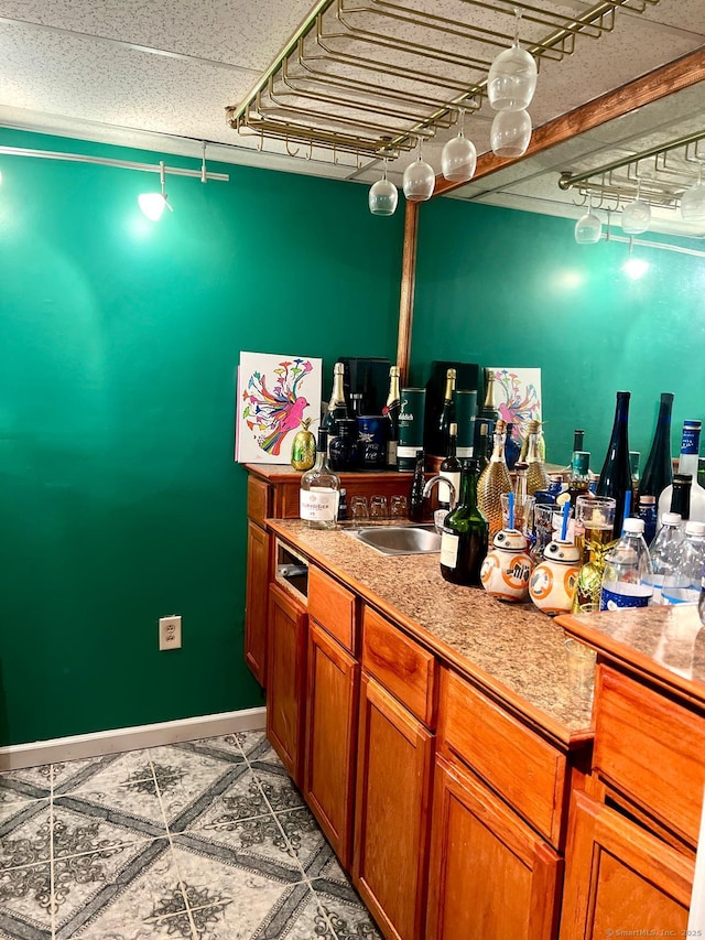 48 Harris Dr, Newington, CT 06111 - kitchen featuring brown cabinets and light countertops