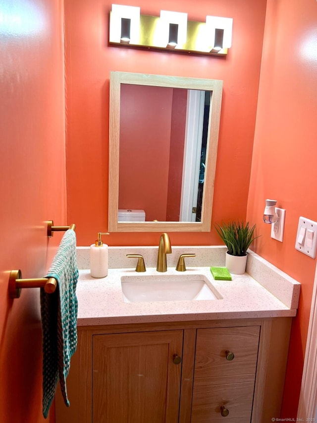 48 Harris Dr, Newington, CT 06111 - bathroom featuring vanity and toilet