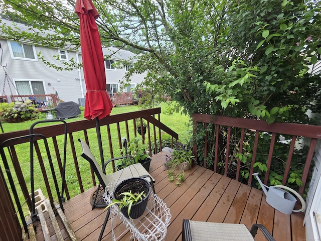 16 Seymour Rd Unit 2C, East Granby, CT 06026 - deck featuring a lawn